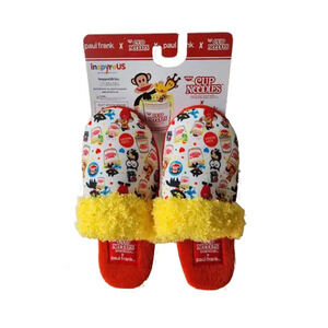 NWT Womens Size Large Paul Frank x Nissin Cup Noodles Kawaii Slippers Fuzzy Rare